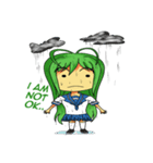 Ame-chan's rainy activities - (ENG)（個別スタンプ：40）