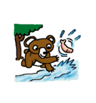 bear in forest（個別スタンプ：13）