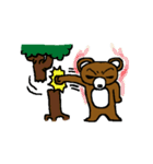 bear in forest（個別スタンプ：21）