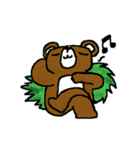 bear in forest（個別スタンプ：33）