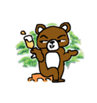 bear in forest（個別スタンプ：39）