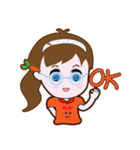 Cute Carrot Girl（個別スタンプ：10）