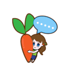 Cute Carrot Girl（個別スタンプ：29）