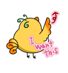 ハナウサギとホウオウタ(英語Ver)（個別スタンプ：28）