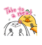 ハナウサギとホウオウタ(英語Ver)（個別スタンプ：38）