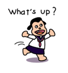 Ugly and cute student (English ver.)（個別スタンプ：1）