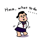 Ugly and cute student (English ver.)（個別スタンプ：2）