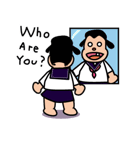 Ugly and cute student (English ver.)（個別スタンプ：4）