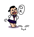 Ugly and cute student (English ver.)（個別スタンプ：6）