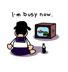 Ugly and cute student (English ver.)（個別スタンプ：13）