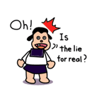 Ugly and cute student (English ver.)（個別スタンプ：19）