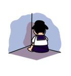 Ugly and cute student (English ver.)（個別スタンプ：22）
