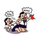 Ugly and cute student (English ver.)（個別スタンプ：24）