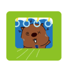 うぉんうぉんウォンバット氏の日常 (英語)（個別スタンプ：11）