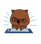うぉんうぉんウォンバット氏の日常 (英語)（個別スタンプ：12）