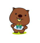 うぉんうぉんウォンバット氏の日常 (英語)（個別スタンプ：16）