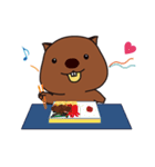 うぉんうぉんウォンバット氏の日常 (英語)（個別スタンプ：18）