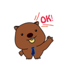 うぉんうぉんウォンバット氏の日常 (英語)（個別スタンプ：19）