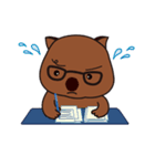 うぉんうぉんウォンバット氏の日常 (英語)（個別スタンプ：24）