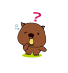 うぉんうぉんウォンバット氏の日常 (英語)（個別スタンプ：30）