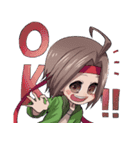 Everyday,not human boy and a human girl（個別スタンプ：1）