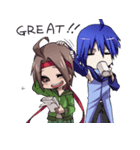 Everyday,not human boy and a human girl（個別スタンプ：7）