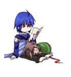 Everyday,not human boy and a human girl（個別スタンプ：8）