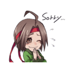Everyday,not human boy and a human girl（個別スタンプ：9）