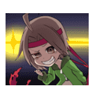Everyday,not human boy and a human girl（個別スタンプ：15）
