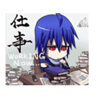 Everyday,not human boy and a human girl（個別スタンプ：16）