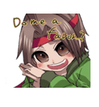 Everyday,not human boy and a human girl（個別スタンプ：19）