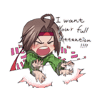 Everyday,not human boy and a human girl（個別スタンプ：21）