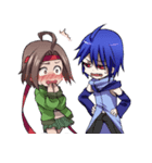 Everyday,not human boy and a human girl（個別スタンプ：22）