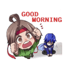 Everyday,not human boy and a human girl（個別スタンプ：23）