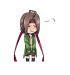 Everyday,not human boy and a human girl（個別スタンプ：30）