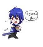 Everyday,not human boy and a human girl（個別スタンプ：32）