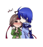 Everyday,not human boy and a human girl（個別スタンプ：36）