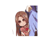 Everyday,not human boy and a human girl（個別スタンプ：37）