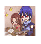 Everyday,not human boy and a human girl（個別スタンプ：38）