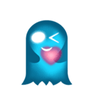かわいいHeart-Glowing Ghost stickers（個別スタンプ：13）