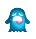 かわいいHeart-Glowing Ghost stickers（個別スタンプ：25）