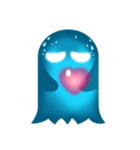 かわいいHeart-Glowing Ghost stickers（個別スタンプ：29）