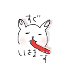 ゆるいねこときどきうさぎの返事（個別スタンプ：16）