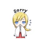 着物ブロンドガール（個別スタンプ：14）