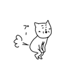 無表情きもねこ（個別スタンプ：19）