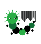 PON-PON green caterpillar（個別スタンプ：10）