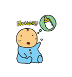 赤ちゃんと小さな男の子（個別スタンプ：6）