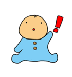 赤ちゃんと小さな男の子（個別スタンプ：7）
