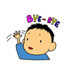 赤ちゃんと小さな男の子（個別スタンプ：22）
