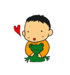赤ちゃんと小さな男の子（個別スタンプ：25）